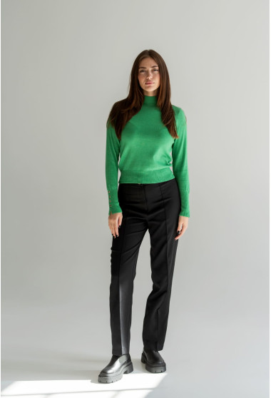  Зелений светр комір зі стійкою. Maritel. Зображення 3